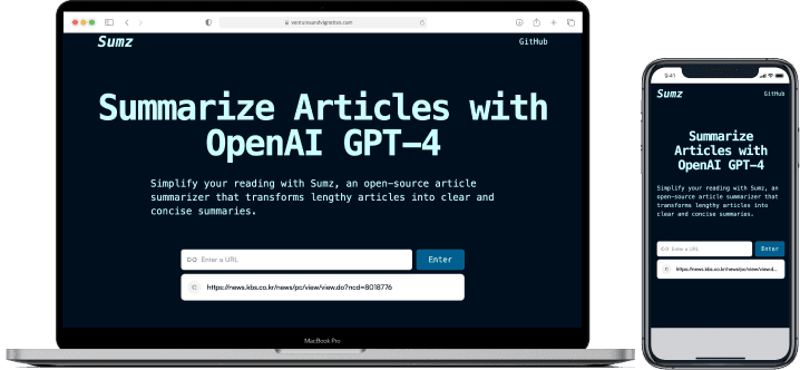 Sumz: A Simple and Efficient News Article Summarizer